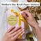 60PCS Happy Mother’s Day Kraft Stickers – 2-Inch Heart, Round, Rectangular & Irregular Gift Tags for Cards, Envelopes, Gift Boxes, Bouquets & Party Favors
